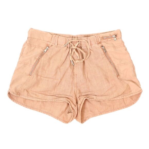 BLANKNYC Zip Pocket Cargo Linen Blend 2.5" Shorts XS Fading Rose Drawstring B12 - Picture 1 of 6